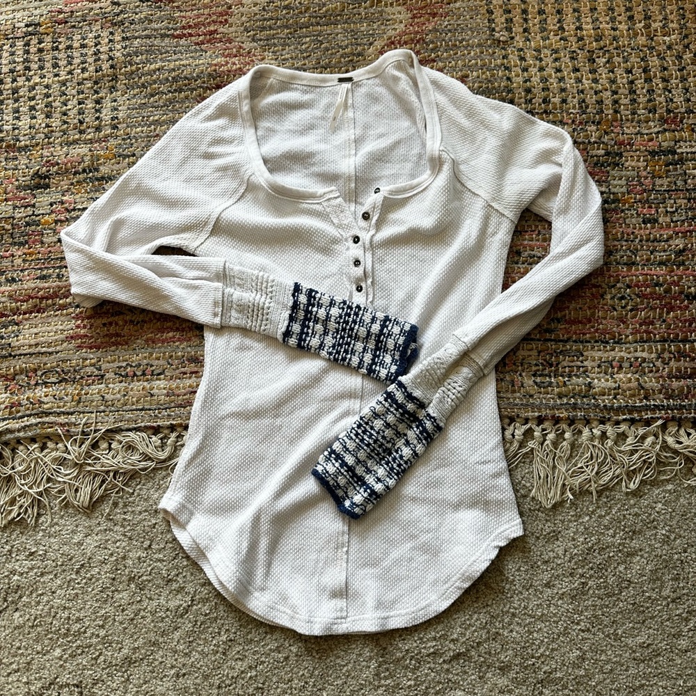 Free People knit cuff thermal